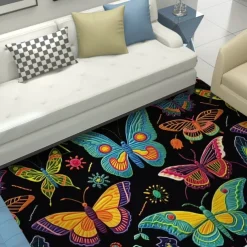 Quilting Art Dots Area Rug Kitchen Mat Non-Slip Oil Proof Floor Mat Livingroom Rug Indoor Outdoor Mat Bedroom Decor Bathroom Mat Entrance Rug Door Mat