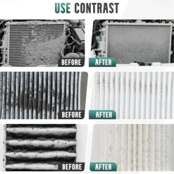 Radiator Cleaning Wand, Upgraded Efficient No-Removal Cleaning Tool for Tight Crevices, High Pressure Radiator Flush and Cleaner Tool with Quick Coupler, Fit for Cars Truck