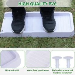 Rain Gutter Downspout Splash Block with 2 Ground Spikes 1pc Drain Extender