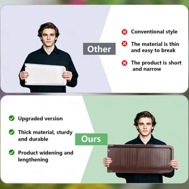 Rain Gutter Downspout Splash Block with 2 Ground Spikes 1pc Drain Extender