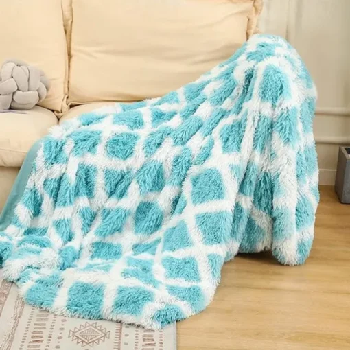 Rainbow Blanket, Soft and Cozy Fluffy Blanket Ultra Warm Living Blanket, Perfect Sofa or Bedspread,Sofa Blanket, Wool Blanket,Versatile Outdoor Blanket Throw