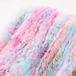 Rainbow Blanket, Soft and Cozy Fluffy Blanket Ultra Warm Living Blanket, Perfect Sofa or Bedspread,Sofa Blanket, Wool Blanket,Versatile Outdoor Blanket Throw