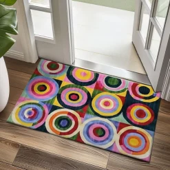 Rainbow Color Doormat Kitchen Mat Floor Mat Non-Slip Area Rug Oil Proof Rug Indoor Outdoor Mat Bedroom Decor Bathroom Mat Entrance Rug