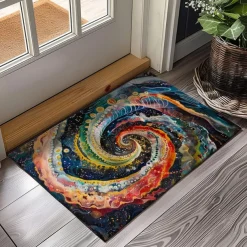 Rainbow Painting Doormat Floor Mats Washable Rugs Kitchen Mat Non-Slip Oil Proof Rug Indoor Outdoor Mat Bedroom Decor Bathroom Mat Entrance Rug