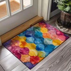 Rainbow Painting Doormat Floor Mats Washable Rugs Kitchen Mat Non-Slip Oil Proof Rug Indoor Outdoor Mat Bedroom Decor Bathroom Mat Entrance Rug