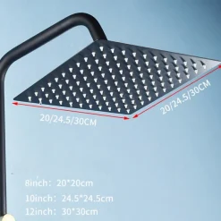 Rainfall Shower Head, Contemporary Luxury Rain Shower in Painted Finishes