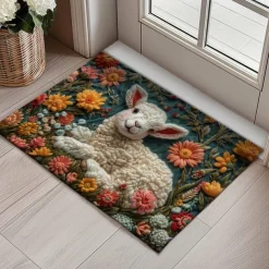 Ramadan Sheep Doormat Floor Mats Washable Rugs Kitchen Mat Non-Slip Oil Proof Rug Indoor Outdoor Mat Bedroom Decor Bathroom Mat Entrance Rug
