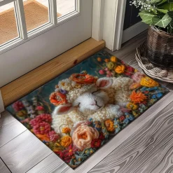 Ramadan Sheep Doormat Floor Mats Washable Rugs Kitchen Mat Non-Slip Oil Proof Rug Indoor Outdoor Mat Bedroom Decor Bathroom Mat Entrance Rug