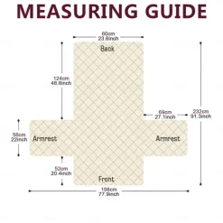 Recliner Covers Nonslip Recliner Chair Covers for Reclining Chair with Pockets, Quilted Thick Recliner Slipcovers for Pets and Kids