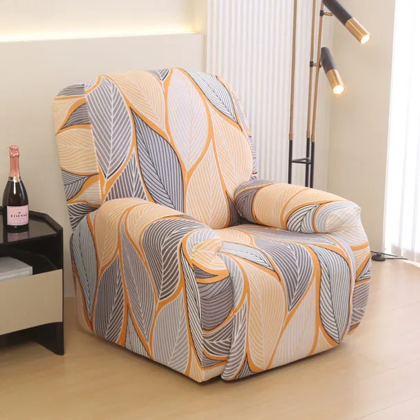 Recliner Sofa Cover Non-Slip All-Inclusive Massage Lazy Boy Single Seat Couch Cover Durable Armchair Slipcover Stretchable Protector for Living Room or Office Furniture