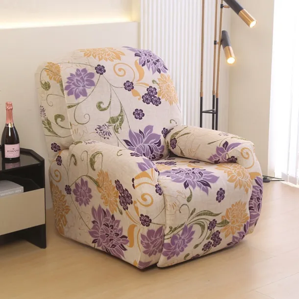 Recliner Sofa Cover Non-Slip All-Inclusive Massage Lazy Boy Single Seat Couch Cover Durable Armchair Slipcover Stretchable Protector for Living Room or Office Furniture