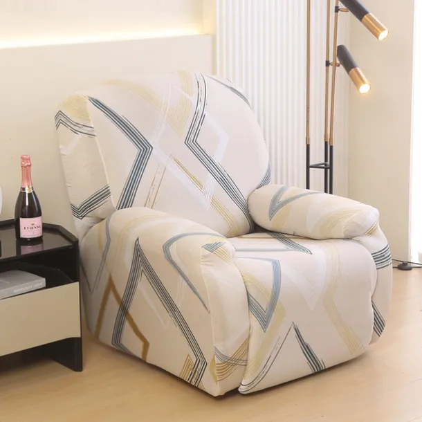 Recliner Sofa Cover Non-Slip All-Inclusive Massage Lazy Boy Single Seat Couch Cover Durable Armchair Slipcover Stretchable Protector for Living Room or Office Furniture
