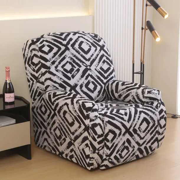 Recliner Sofa Cover Non-Slip All-Inclusive Massage Lazy Boy Single Seat Couch Cover Durable Armchair Slipcover Stretchable Protector for Living Room or Office Furniture