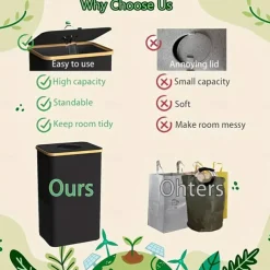 Recycling Bin Set with Removable Storage Bag, 26 Gallon / 100L Foldable Bottle Recycling Station for Glass, Paper, Plastic, Cans and Metal, Large Capacity Waste Sorting Container for Home or Kitchen