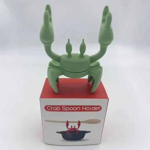 Red Crab Silicone Tableware Holder Stove Silicone Spoon Holder Heat-Resistant Bracket Anti Slip Spoon Holder Stove Steam Release Device