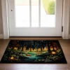 Reindeer Forest Doormat Floor Mats Washable Rugs Kitchen Mat Non-Slip Oil Proof Rug Indoor Outdoor Mat Bedroom Decor Bathroom Mat Entrance Rug