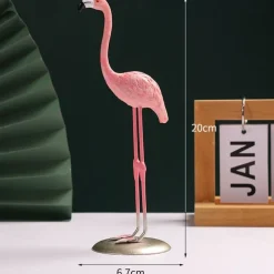 Resin Flamingo Ornaments Flamingo Statue Bird Figurine Animal Sculpture Tabletop Decoration for Home Garden Table Decor