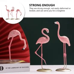 Resin Flamingo Ornaments Flamingo Statue Bird Figurine Animal Sculpture Tabletop Decoration for Home Garden Table Decor