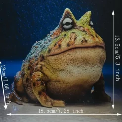 Resin Frog Statue - Versatile Indoor/Outdoor Decor for Garden, Window Sill & Desktop Display - Perfect for Halloween, Christmas, Thanksgiving