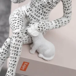 Resin Reading Woman Statue Pulp Woman Reading Bookshelf Decor, Thinker Style Resin Statue for Home Decor Contemporary Style