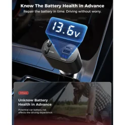 Retractable Car Charger 4 in 1 Fast Car Phone Charger Adapter with Type C & Apple Cords Compatible with iPhone 16/15/14/13/12/11, Galaxy, Pixel