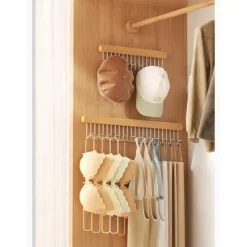 Retractable Wall-Mounted Coat Hook Rack for Home Use, Retractable Tool Organizer with 8/12 Hooks