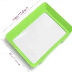 Reusable Food Preserving Tray, Food Preservation Tray, Stacking Food Storage Trays, Environmentally Stackable Food Preserving Trays with Stretch Cover for Various Foods