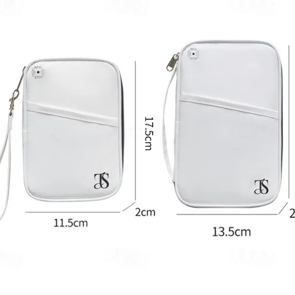 RFID Blocking Passport Holder for Travel, Waterproof Travel Document Organizer, Anti-Theft Passport Case, Travel Wallet for Documents and Cards