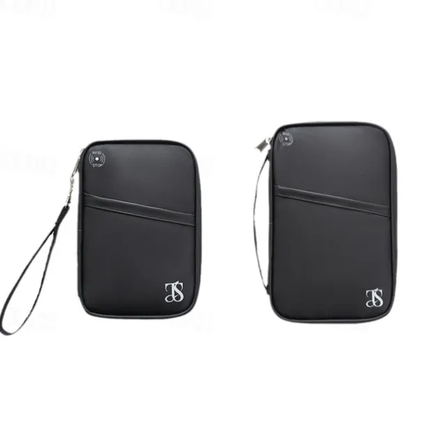 RFID Blocking Passport Holder for Travel, Waterproof Travel Document Organizer, Anti-Theft Passport Case, Travel Wallet for Documents and Cards