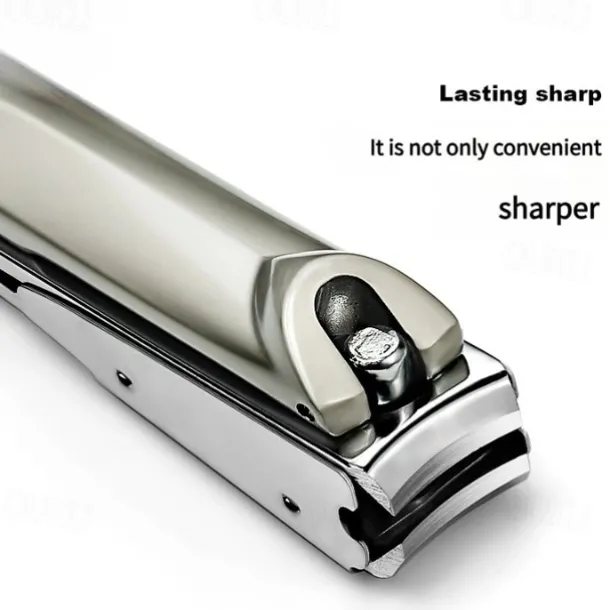 RIMEI Nail Clippers Anti Splash Fingernail Cutter Stainless Steel Manicure Tools Nail Scissors Detachable Design Nail Trimmer