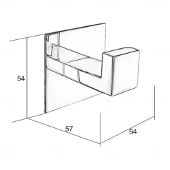 Robe Hook New Design / Self-adhesive / Creative Contemporary / Modern Metal 2pcs - Bathroom Wall Mounted