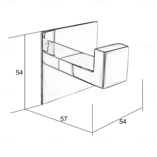 Robe Hook New Design / Self-adhesive / Creative Contemporary / Modern Metal 2pcs - Bathroom Wall Mounted