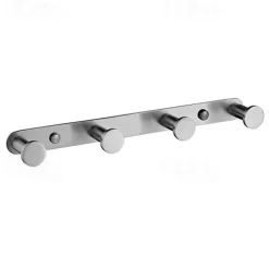 Robe Hook New Design Stainless Steel Bathroom Rack with 3 or 4 or 5 or 6Hooks Wall Mounted Brushed Silvery 1pc