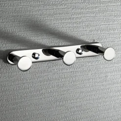 Robe Hooks New Design Contemporary Stainless Steel Material Bathroom Wall Mounted 3 or 4 or 5 or 6 Hooks Silvery 1pc