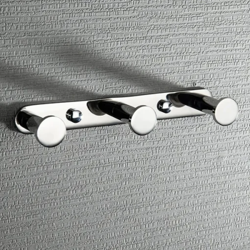 Robe Hooks New Design Contemporary Stainless Steel Material Bathroom Wall Mounted 3 or 4 or 5 or 6 Hooks Silvery 1pc