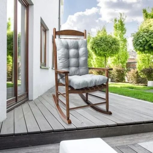 Rocking Chair Cushion Set Back Chair Cushion Indoor Outdoor Non-Slip Soft Thickened Patio Chaise Lounger Cushion Overstuffed Patio Chair Cushion