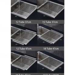 Roll Up Dish Rack, Stainless Steel Drying Drainer Over The Kitchen Sink, Foldable Rolling Rack Grey for Dishes Cups Fruits Forks