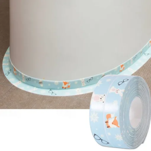 1roll Waterproof Mildew-proof Toilet Caulk Strip, Bathroom Self-adhesive Sealing Tape, Bathroom Waterproof Tape To Prevent Moisture And Mold, Beautiful Seam Stickers On The Edge Of The Bathroom Toilet