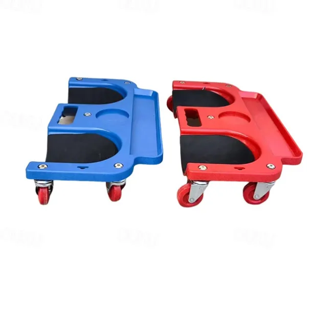 Rolling Knee Pads Creeper with Wheels, Rolling Knee Dolly with Foam Cushioned Knee Cups for Auto Repair Flooring Garage Use