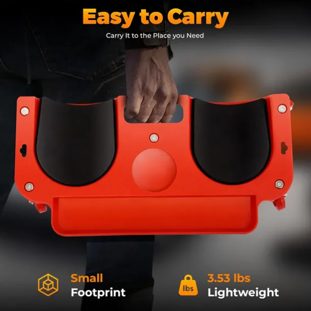 Rolling Knee Pads Creeper with Wheels, Rolling Knee Dolly with Foam Cushioned Knee Cups for Auto Repair Flooring Garage Use