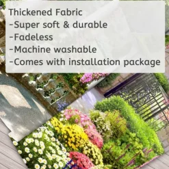 Romantic Spring Secret Garden Hanging Tapestry Wall Art Large Tapestry Mural Decor Photograph Backdrop Blanket Curtain Home Bedroom Living Room Decoration