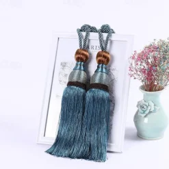Rope Curtain Tassel Tie Backs Curtain Fringe Tiebacks Holdbacks Window Drapes Curtain Supplies Rope Room Accessories