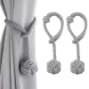 Rope Curtain Tassel Tie Backs Curtain Fringe Tiebacks Holdbacks Window Drapes Curtain Strap Buckle Holder Window Decorative Accessories