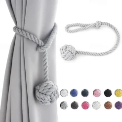 Rope Curtain Tassel Tie Backs Curtain Fringe Tiebacks Holdbacks Window Drapes Curtain Strap Buckle Holder Window Decorative Accessories