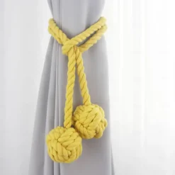 Rope Curtain Tassel Tie Backs Curtain Fringe Tiebacks Holdbacks Window Drapes Curtain Strap Buckle Holder Window Decorative Accessories