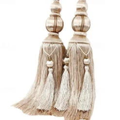 Rope Curtain Tassel Tie Backs Curtain Fringe Tiebacks Holdbacks Window Drapes Curtain Supplies Rope Room Accessories