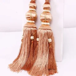 Rope Curtain Tassel Tie Backs Curtain Fringe Tiebacks Holdbacks Window Drapes Curtain Supplies Rope Room Accessories
