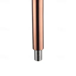 Rose Gold Brass Bathroom Sink Mixer Faucet Tall, Single Handle Basin Taps with Cold and Hot Hose