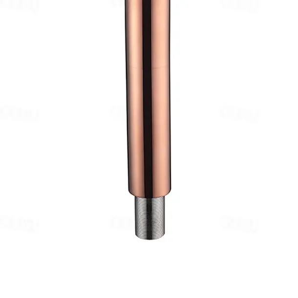 Rose Gold Brass Bathroom Sink Mixer Faucet Tall, Single Handle Basin Taps with Cold and Hot Hose