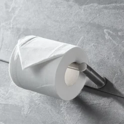 Rotatable/Foldable Toilet Paper Holder Self-adhesive Roll Paper Holder 304 Stainless Steel Paper Towel Holder Brushed